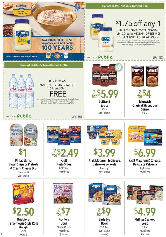 Publix Ad from 10/26/2019