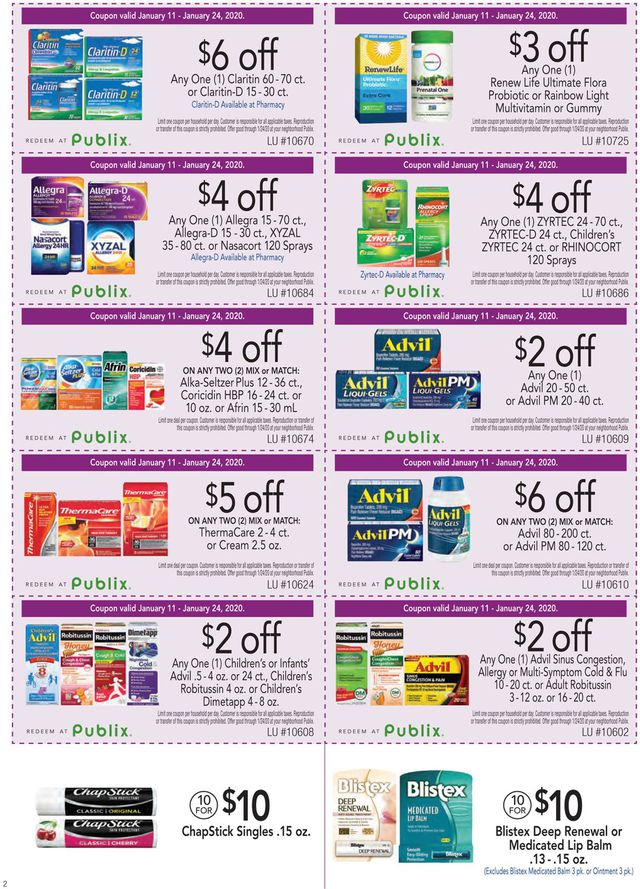 Publix Ad from 01/11/2020