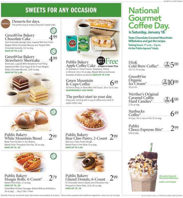 Publix Ad from 01/16/2020