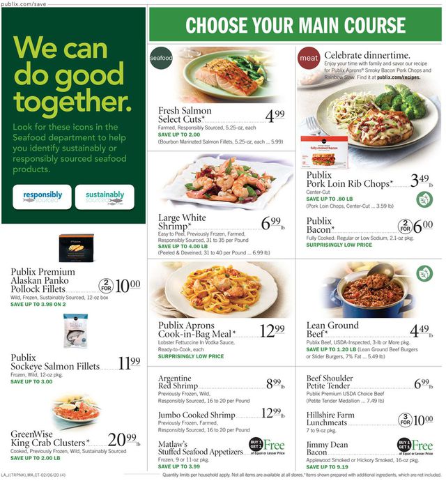 Publix Ad from 02/06/2020