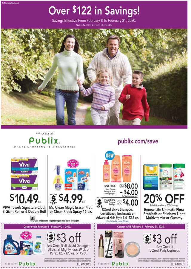 Publix Ad from 02/08/2020