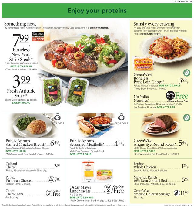 Publix Ad from 02/20/2020