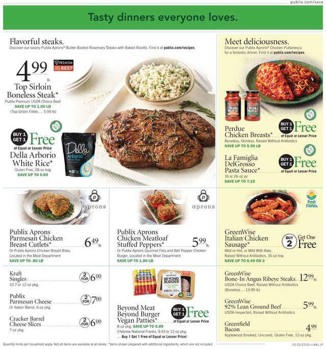 Publix Ad from 02/27/2020