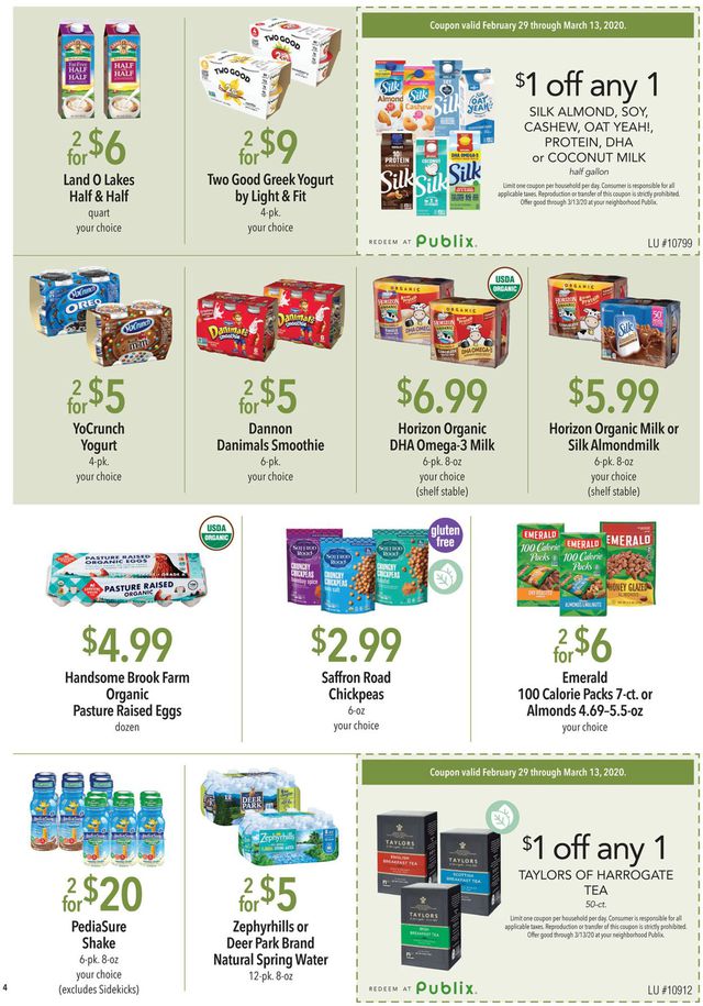 Publix Ad from 02/29/2020