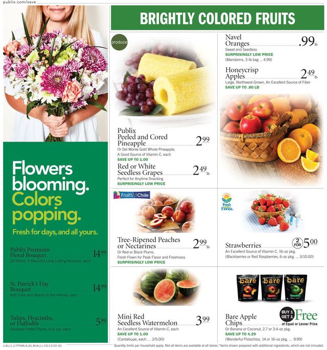 Publix Ad from 03/12/2020