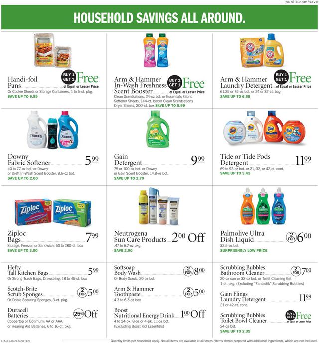 Publix Ad from 04/13/2020