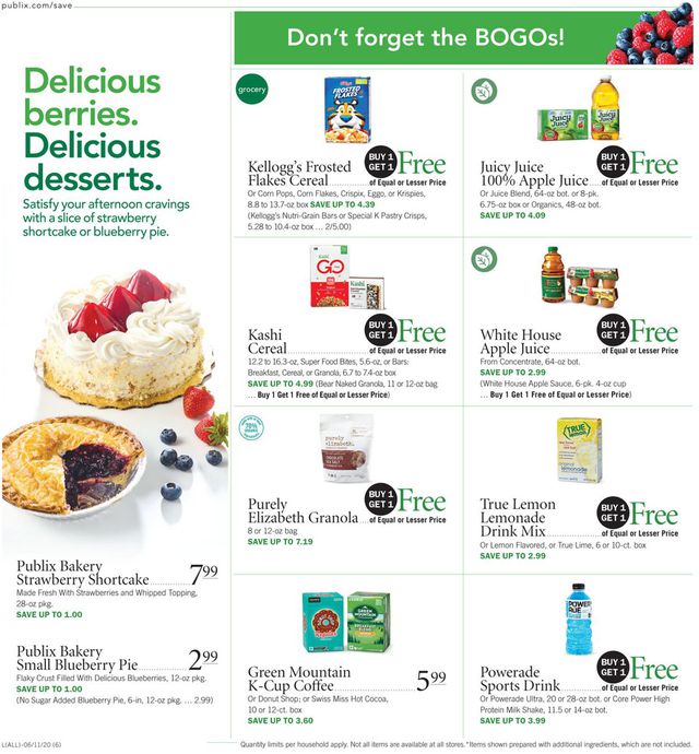 Publix Ad from 06/11/2020