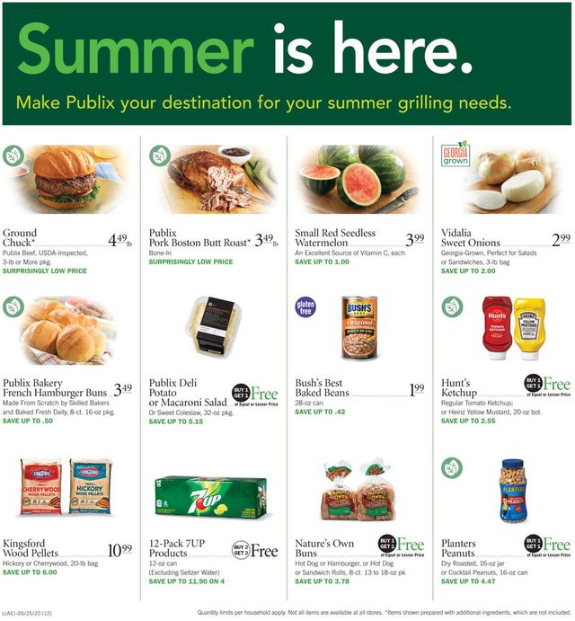 Publix Ad from 06/25/2020