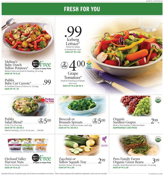Publix Ad from 08/06/2020
