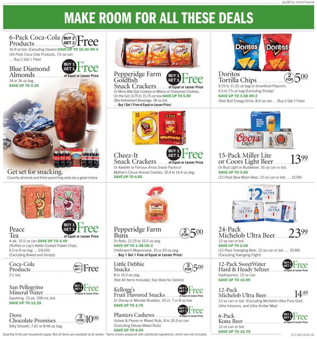 Publix Ad from 08/13/2020
