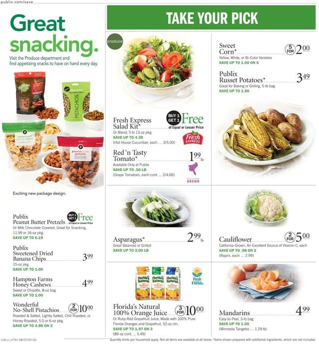 Publix Ad from 08/27/2020