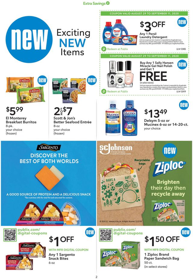 Publix Ad from 08/29/2020