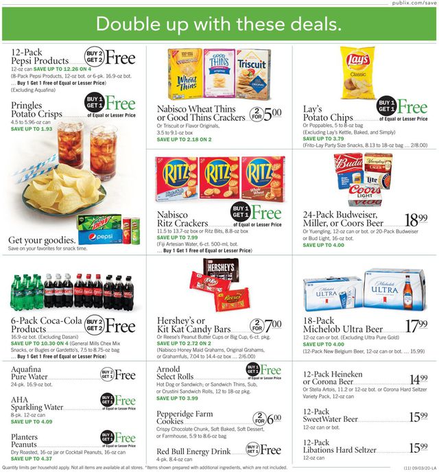 Publix Ad from 09/03/2020