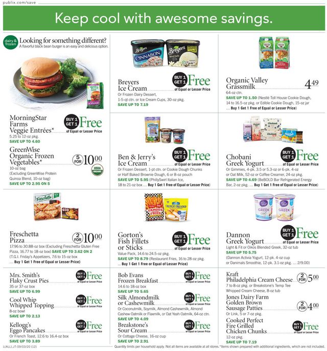 Publix Ad from 09/03/2020