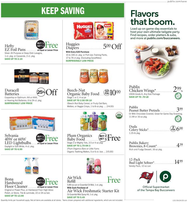 Publix Ad from 09/24/2020
