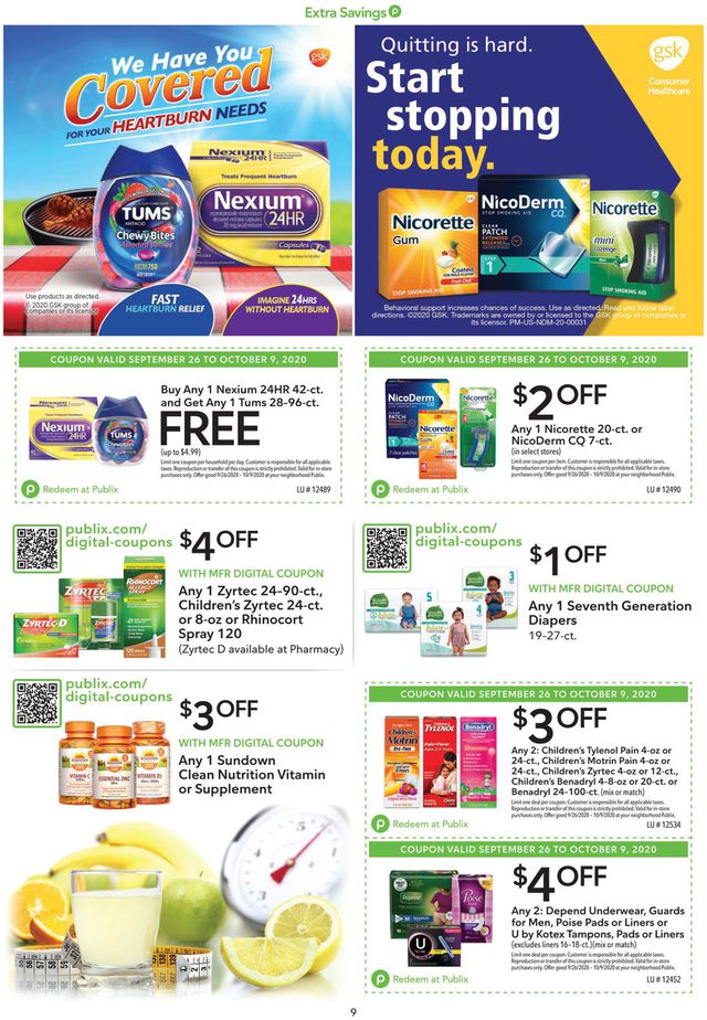 Publix Ad from 09/26/2020