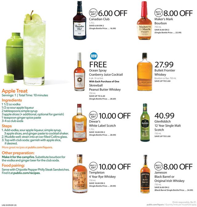 Publix Ad from 10/29/2020