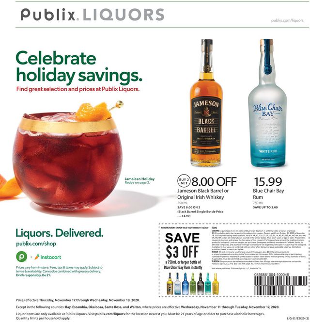 Publix Ad from 11/11/2020