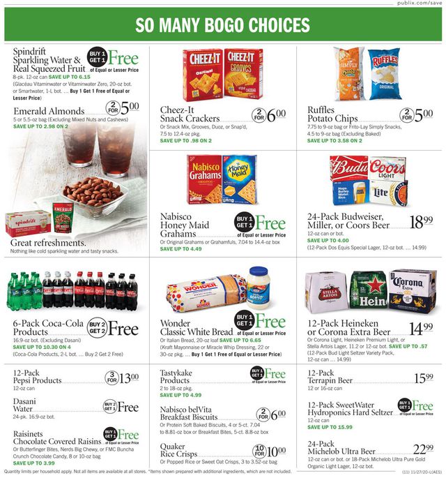 Publix Ad from 11/27/2020
