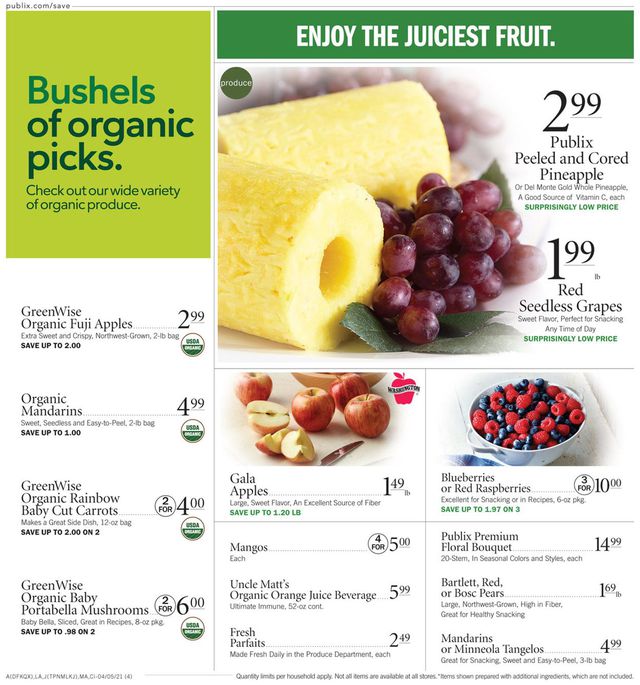 Publix Ad from 04/05/2021