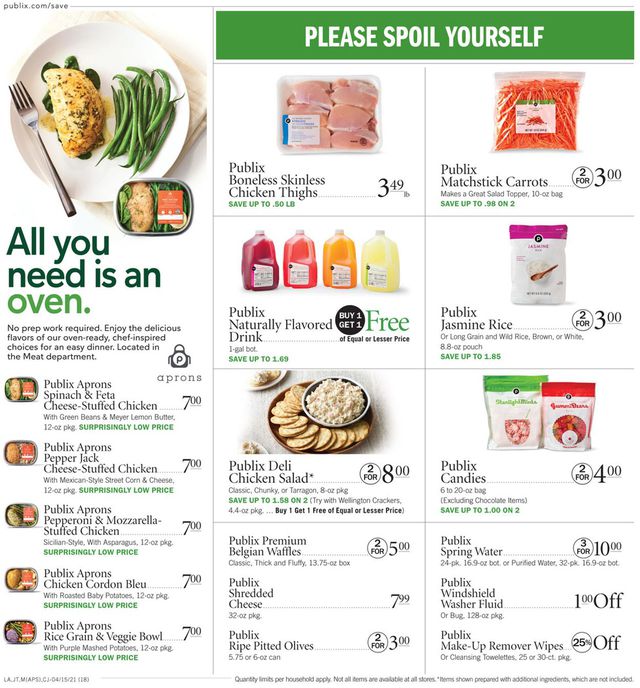Publix Ad from 04/15/2021