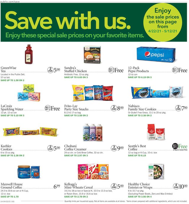 Publix Ad from 04/22/2021