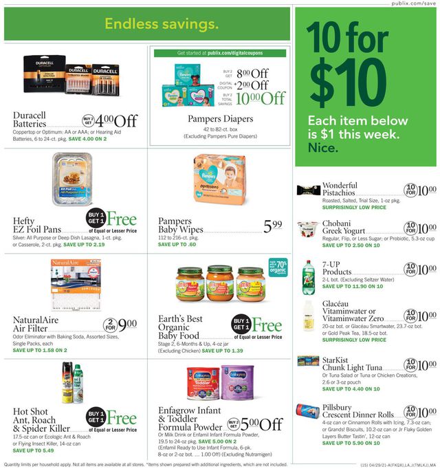 Publix Ad from 04/29/2021