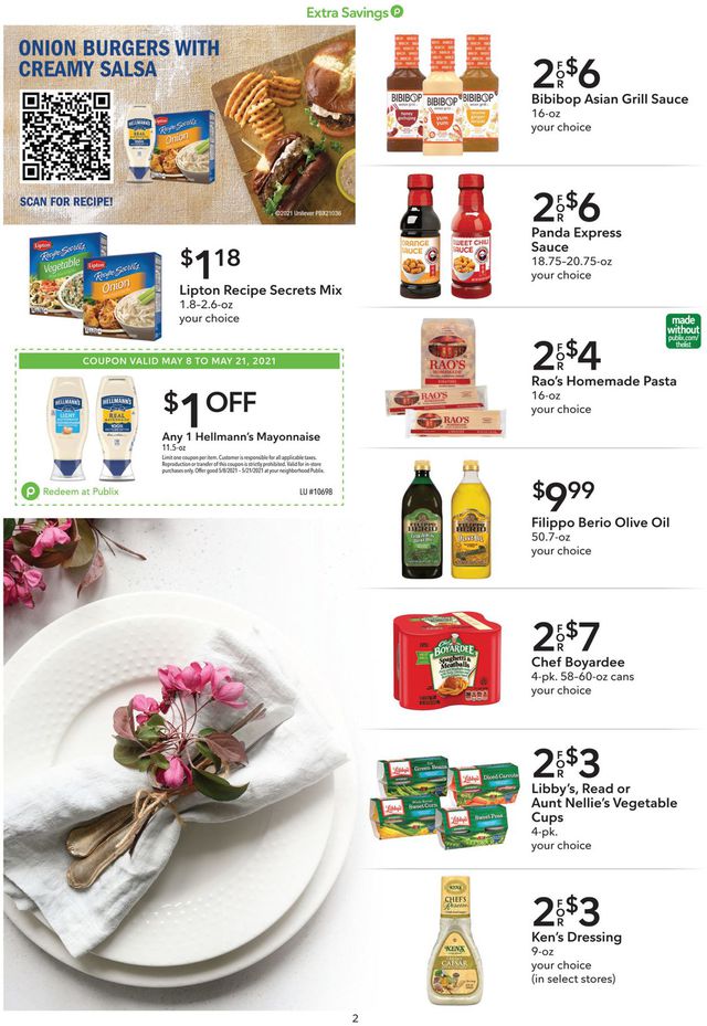 Publix Ad from 05/08/2021