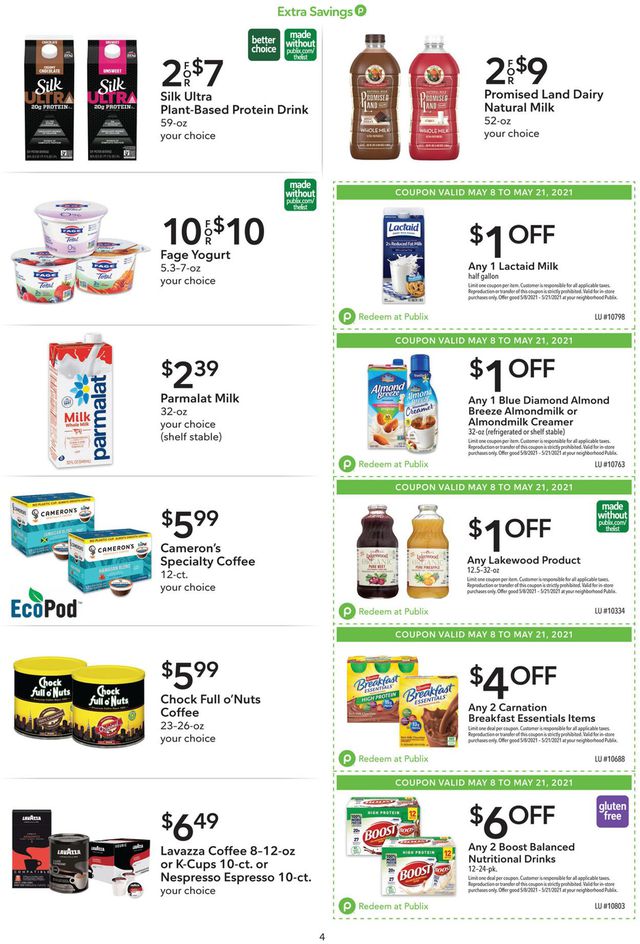 Publix Ad from 05/08/2021