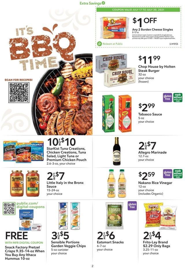 Publix Ad from 07/17/2021