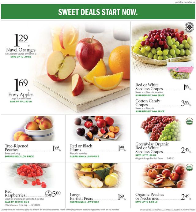 Publix Ad from 09/23/2021