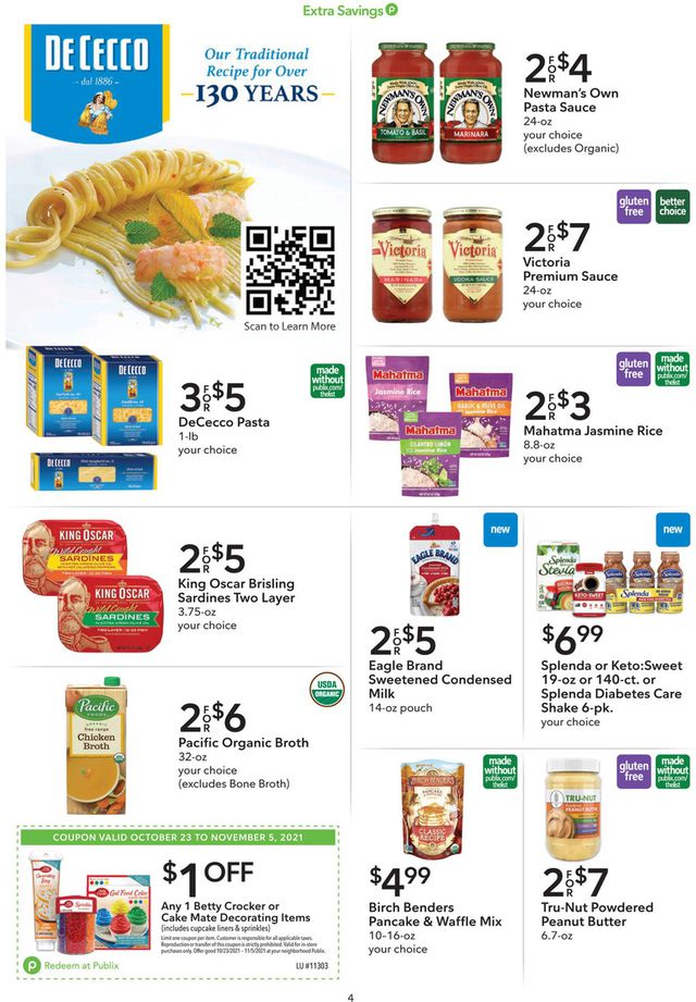 Publix Ad from 10/23/2021