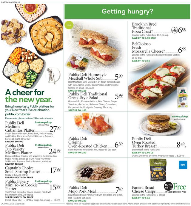 Publix Ad from 12/26/2021