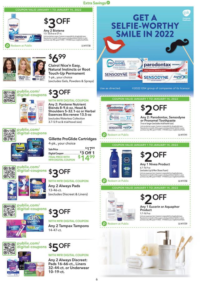 Publix Ad from 01/01/2022