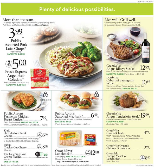 Publix Ad from 05/05/2022