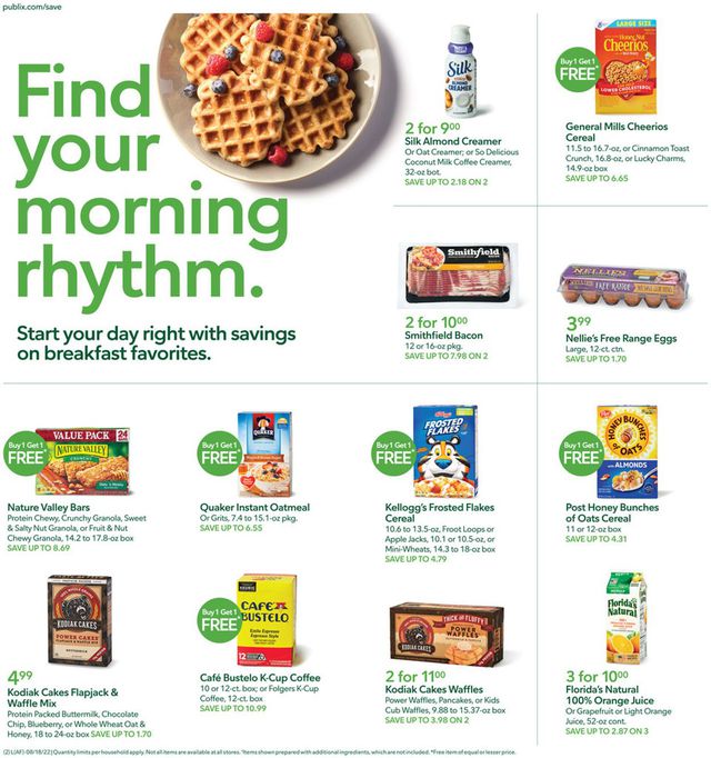 Publix Ad from 08/18/2022