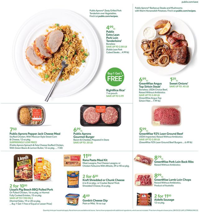 Publix Ad from 08/25/2022
