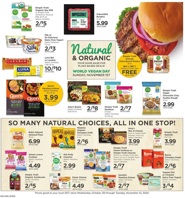QFC Ad from 10/28/2020