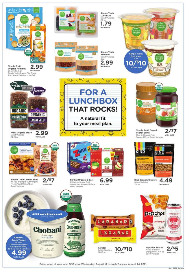 QFC Ad from 08/18/2021