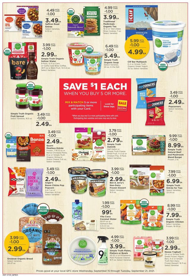 QFC Ad from 09/15/2021