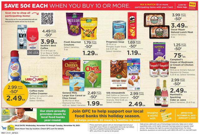 QFC Ad from 11/10/2021