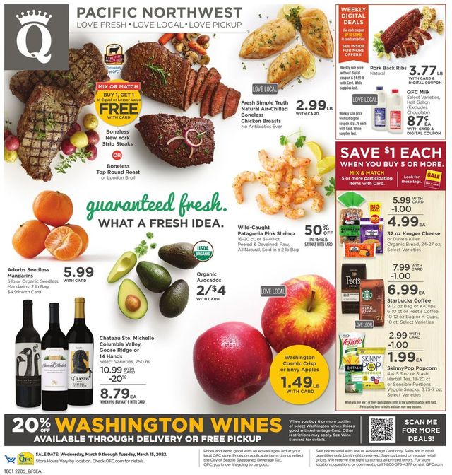 QFC Ad from 03/09/2022