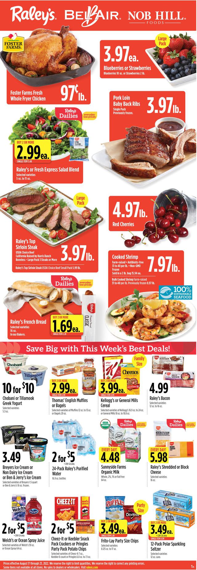 Raley's Ad from 08/17/2022