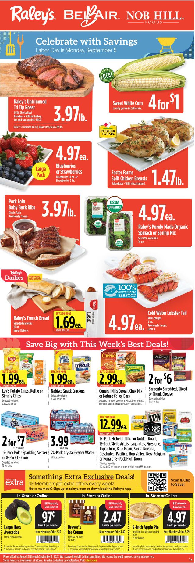 Raley's Ad from 08/31/2022