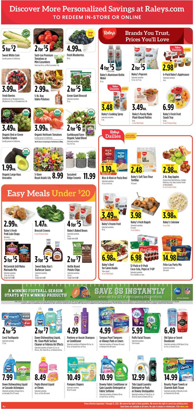 Raley's Ad from 09/07/2022