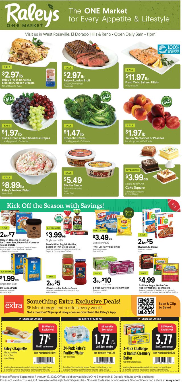 Raley's Ad from 09/07/2022