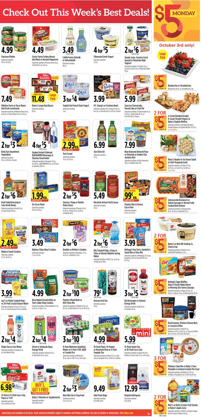 Raley's Ad from 09/28/2022