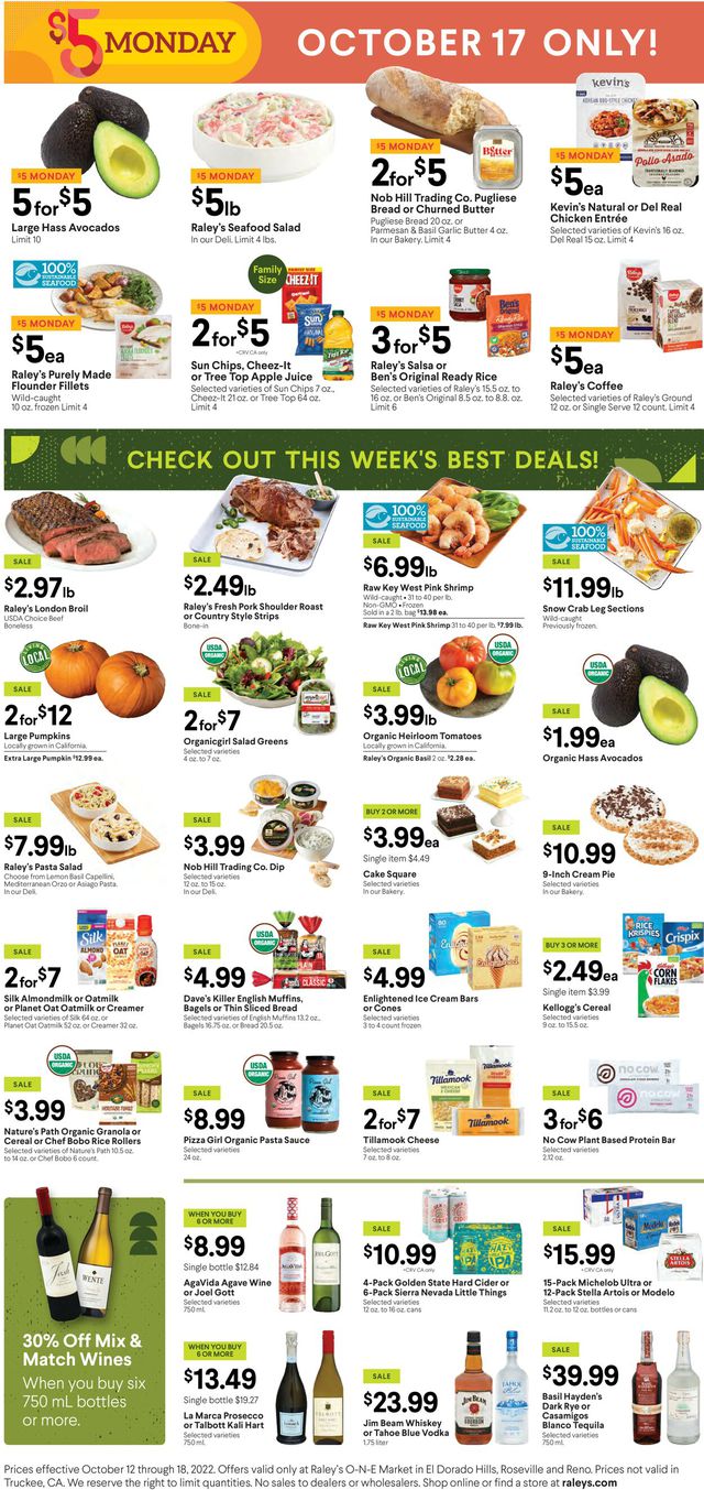 Raley's Ad from 10/12/2022