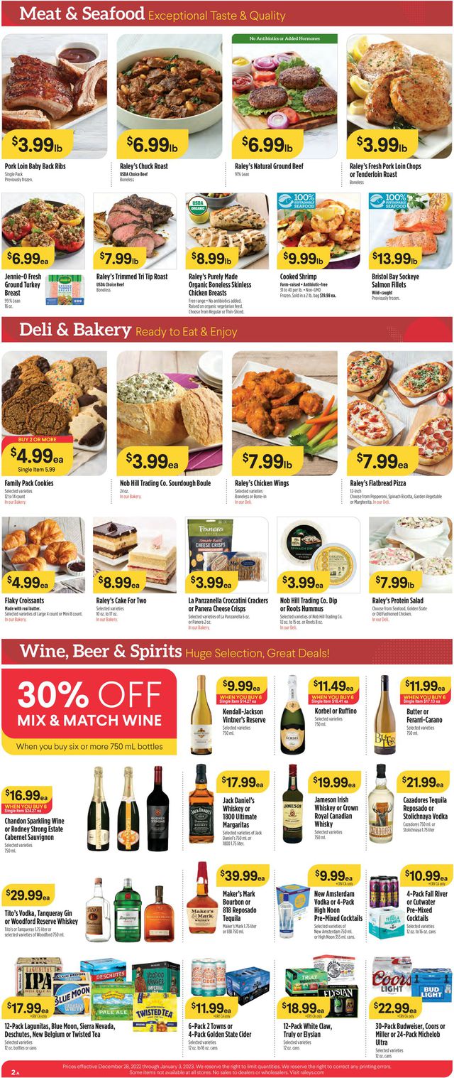 Raley's Ad from 12/28/2022
