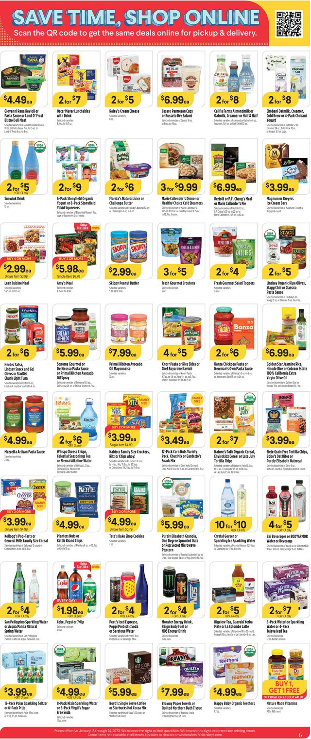 Raley's Ad from 01/18/2023